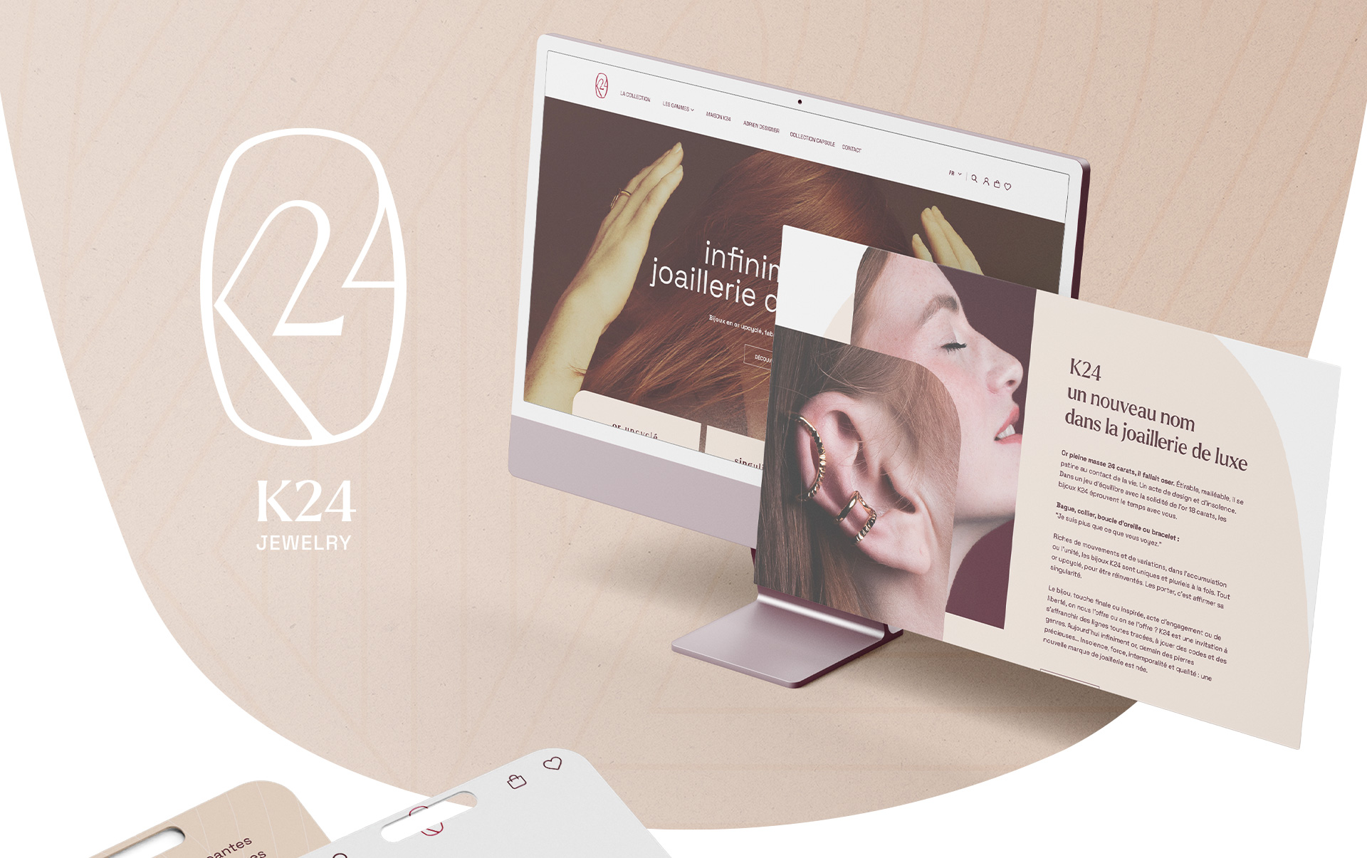 Création site e-commerce K24 – page d’accueil