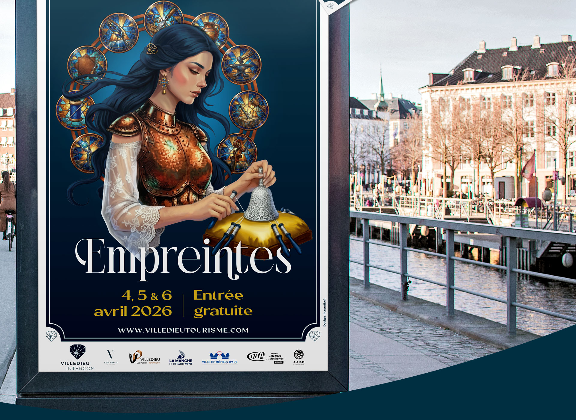 affiche evenement metiers art villedieu